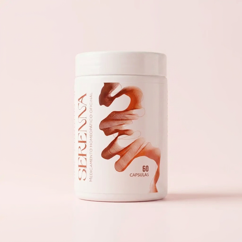 Frasco de Serenna, cápsulas capilares sin minoxidil